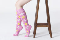 Socks n Socks Women's Fashion - Women's Intimates and Loungewear - Women's Socks & Hosiery - Socks Women's Traditional Argyle Knee High Socks Set