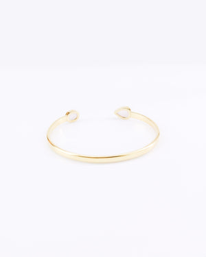 Truvai Women's Bracelet Lillian Gold Vermeil & Rose Quartz Cuff Bracelet