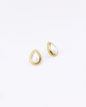 Truvai Women's Earrings Fay Pearl & Gold Vermeil Earrings