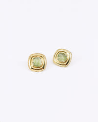 Truvai Women's Earrings Willa Gold Vermeil & Green Tourmaline Gemstone Earrings