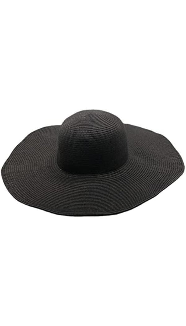 Voglia Swimwear Black Vicky Oversized Floppy Sun Hat