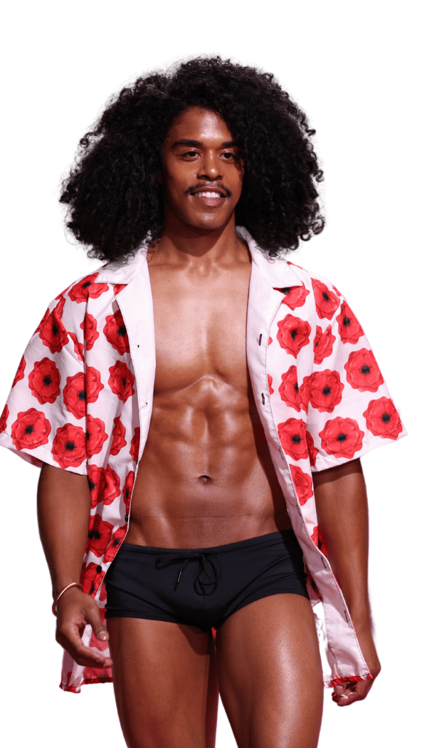 Voglia Swimwear Shirt Brent Button Down Top