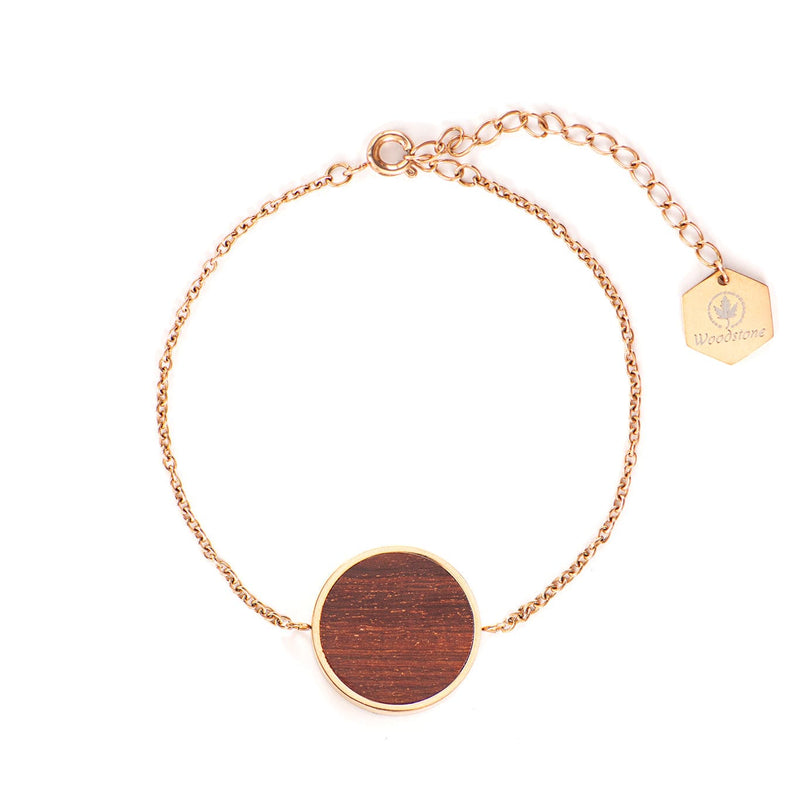 Woodstone Bracelet Daisy Rosewood - Rosegold Bracelet