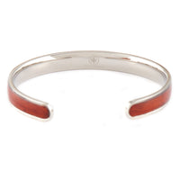 Woodstone Bracelet Diana Rosewood - Silver Bangle