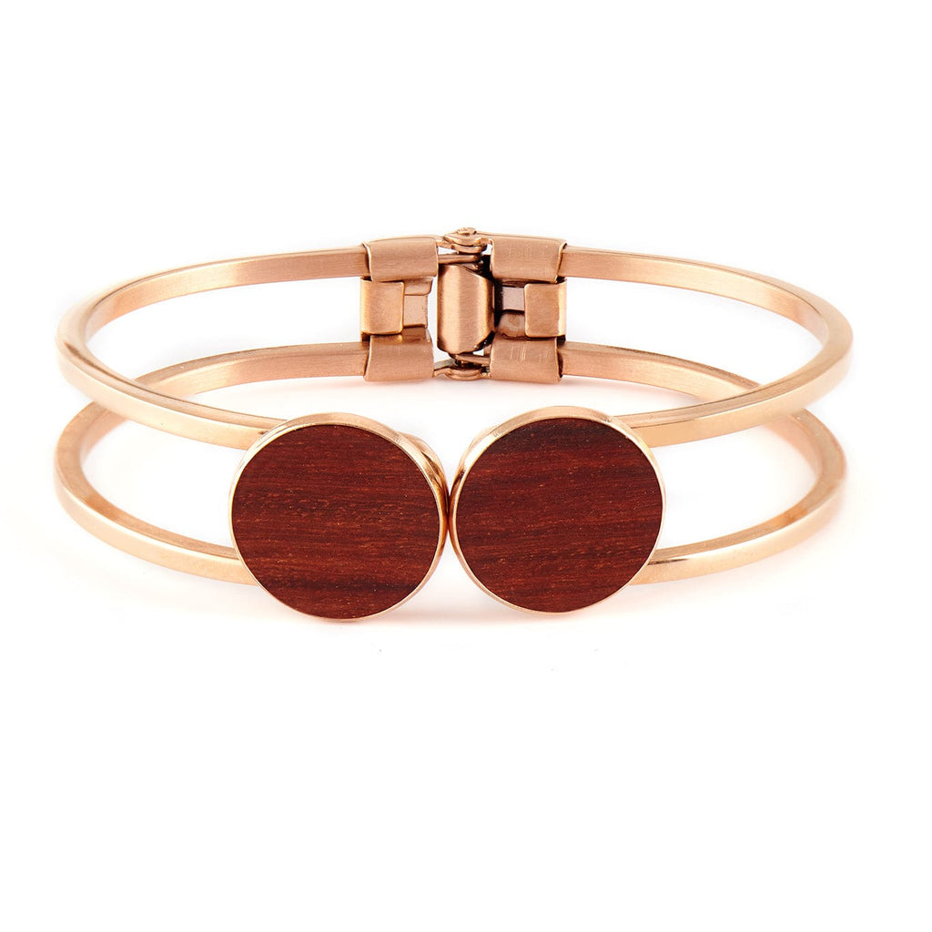 Woodstone Bracelet Olivia Rosewood - Rosegold Bangle