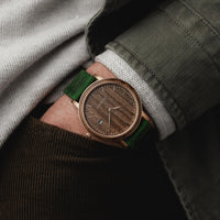 Woodstone Men's Watch Florence Green Sandalwood - Gold