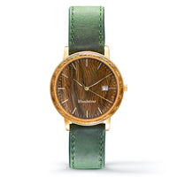 Woodstone Men's Watch Florence Green Sandalwood - Gold