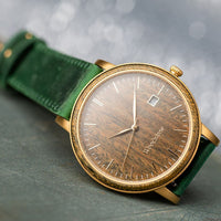 Woodstone Men's Watch Florence Green Sandalwood - Gold