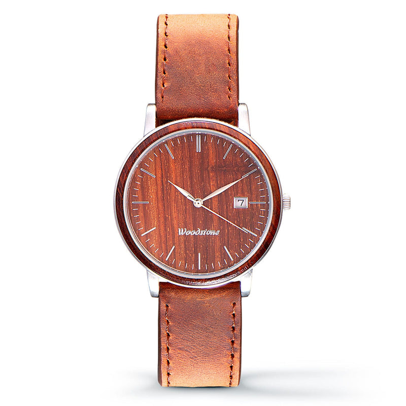 Woodstone Men's Watch Florence Rosewood - Silver