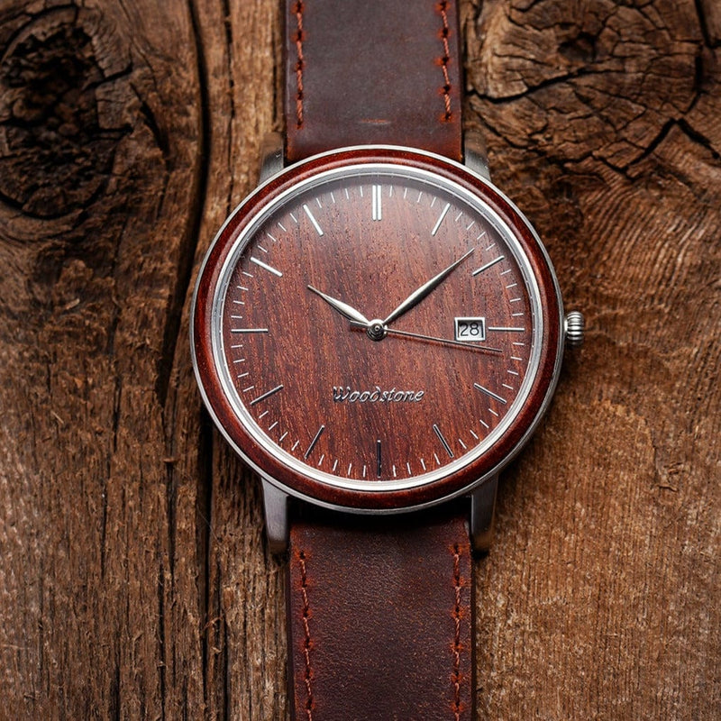 Woodstone Men's Watch Florence Rosewood - Silver