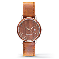 Woodstone Men's Watch Florence Walnut - Silver