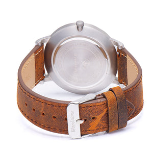 Woodstone Men's Watch Florence Walnut - Silver