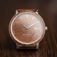 Woodstone Men's Watch Florence Walnut - Silver