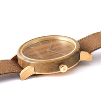 Woodstone Men's Watch Troy Green Sandalwood Canvas