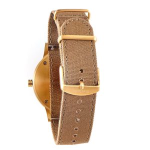 Woodstone Men's Watch Troy Green Sandalwood Canvas