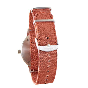 Woodstone Men's Watch Troy Rosewood Canvas Men's Watch