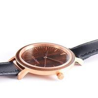 Woodstone Women's Watch Serenity Black Sandalwood - Rosegold