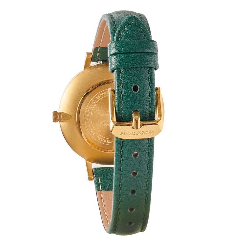 Woodstone Women's Watch Serenity Green Sandalwood - Gold