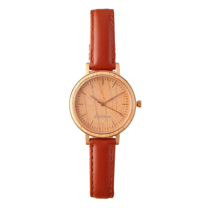 Woodstone Women's Watch Serenity Maple - Rosegold