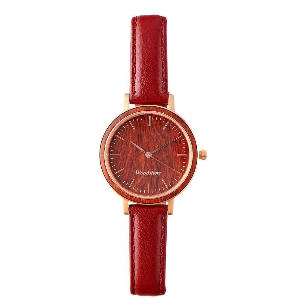 Woodstone Women's Watch Serenity Rosewood - Rosegold