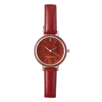 Woodstone Women's Watch Serenity Rosewood - Silver