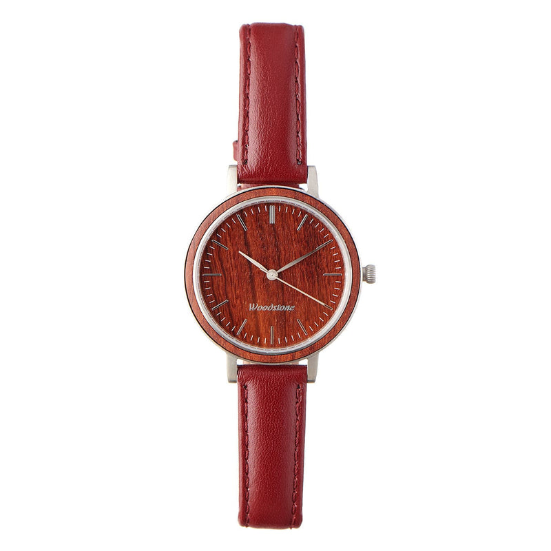 Woodstone Women's Watch Serenity Rosewood - Silver