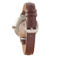 Woodstone Women's Watch Serenity Walnut - Silver