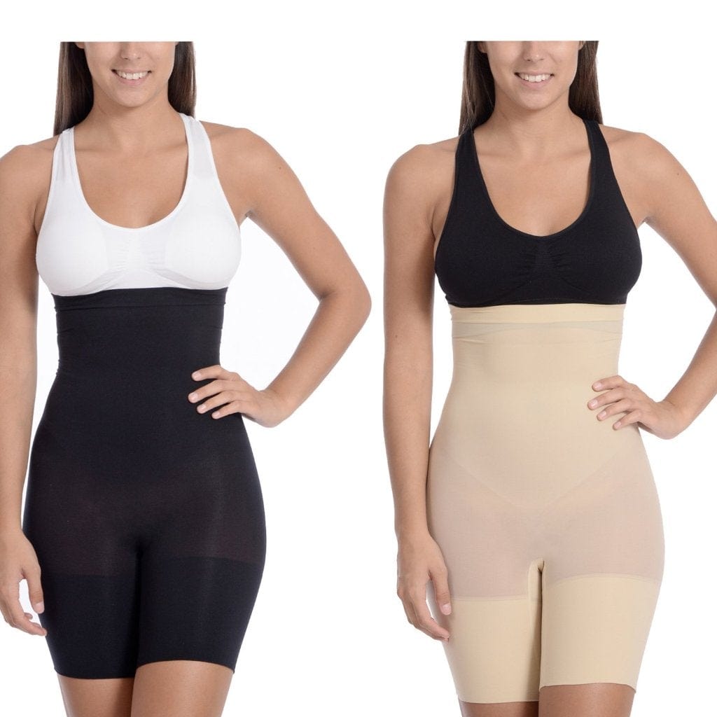 Body Beautiful Shapewear Women's Fashion - Women's Intimates and Loungewear - Women's Intimates - Shapers S/M - 2 Pack Body Beautiful Shapewear Hi Waist Shaper With Extra Long Boy Leg 2 Pack