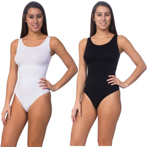 Body Beautiful Shapewear Women's Fashion - Women's Intimates and Loungewear - Women's Intimates - Shapers Seamless Shaping Bodysuit With Thong Bottom 2 Pack