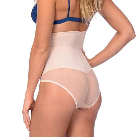 Body Beautiful Shapewear Women's Shapewear Hi Waist Shaper With Targeted Double Front Panel for Smooth Shaping Nude