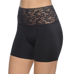 Body Beautiful Shapewear Women's Shapewear S Boy Short Slimmer With Lace Waist Band Black