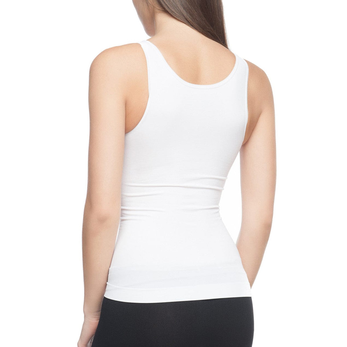 Body Beautiful Shapewear Women's Shapewear Seamless Shaping Tank Top White
