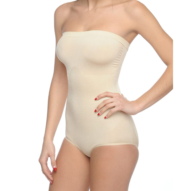 Seamless Strapless Bodysuit Nude - Himelhoch's Department Store