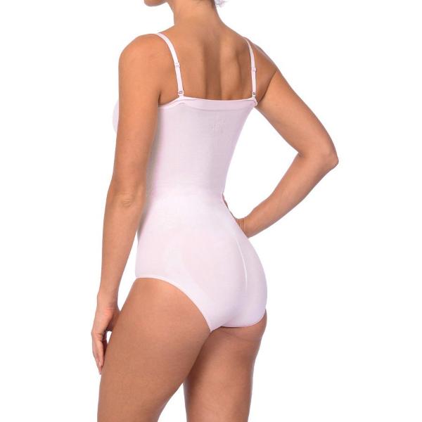 Body Beautiful Shapewear Women's Shapewear Seamless Strapless Bodysuit Pale Pink