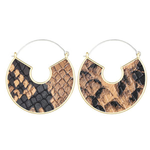 ClaudiaG Jewelry & Accessories - Earrings Snake Skin Half Moon Earrings | ClaudiaG