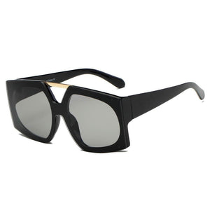 Cramilo Eyewear Women - Accessories - Sunglasses Black Cramilo Eyewear ESSEN | S2056 - Women Vogue Fashion Square Oversize Sunglasses