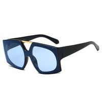 Cramilo Eyewear Women - Accessories - Sunglasses Blue Cramilo Eyewear ESSEN | S2056 - Women Vogue Fashion Square Oversize Sunglasses