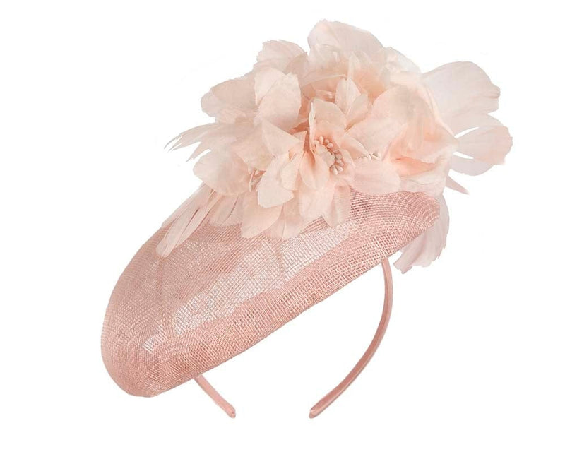 Cupids Millinery Accessories Large pink pillbox with flower