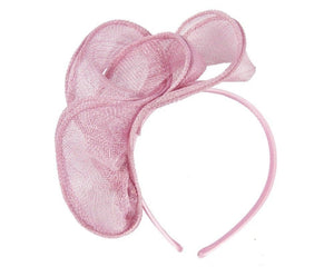 Cupids Millinery Accessories Pleated pink fascinator