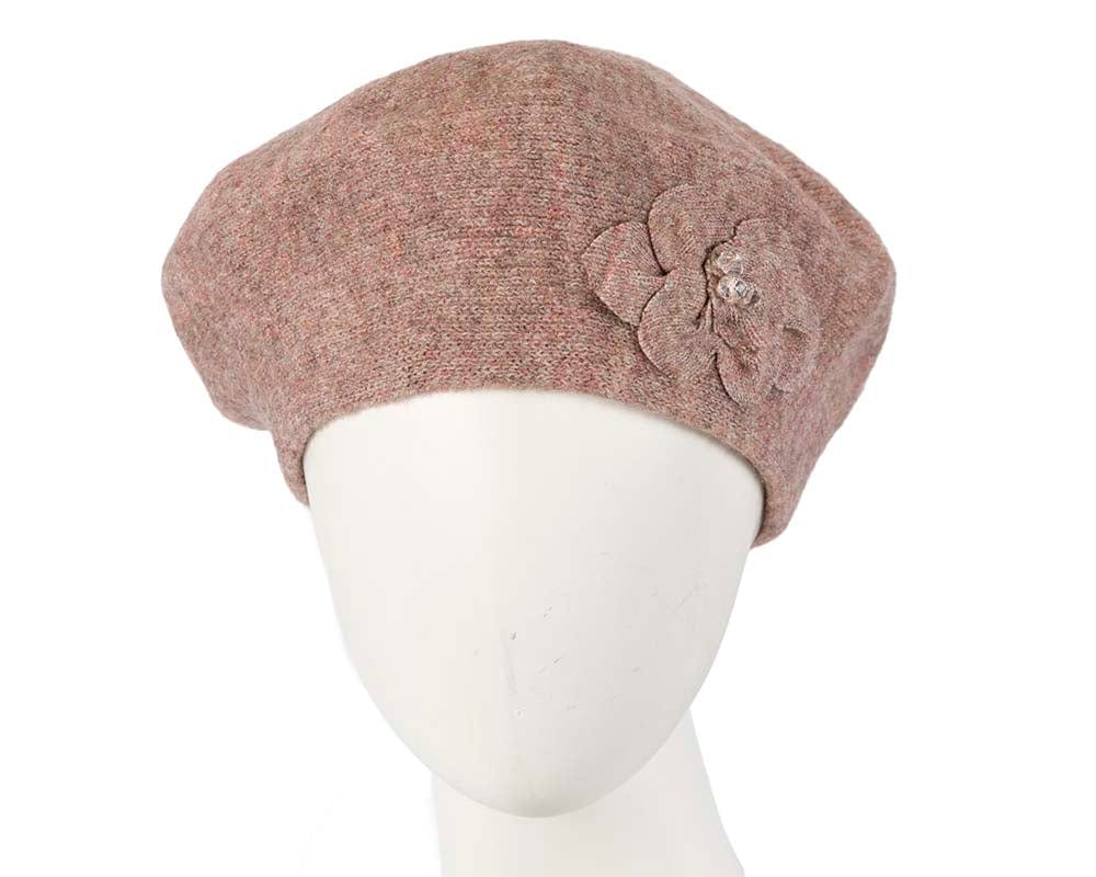 Cupids Millinery Women's Hat Beige European made woven beige beret