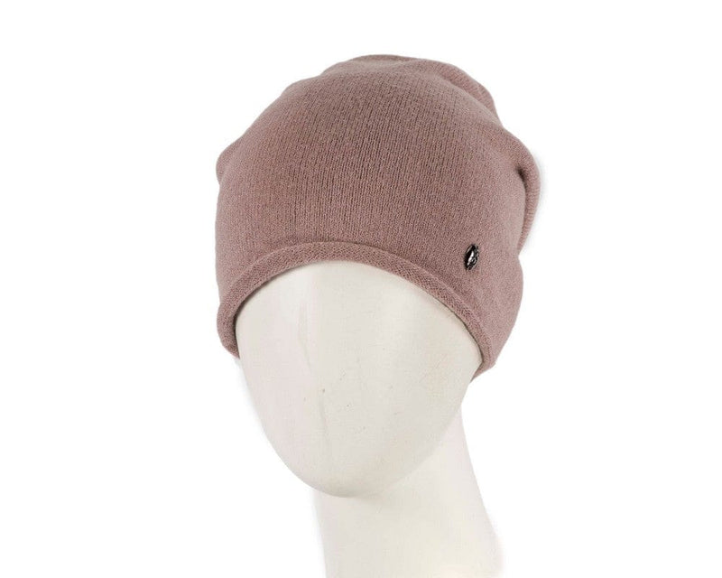 Cupids Millinery Women's Hat Beige Stylish warm European made beige beanie