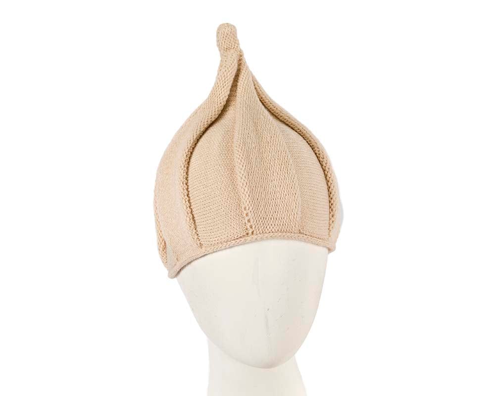 Cupids Millinery Women's Hat Beige Warm beige pixi hat