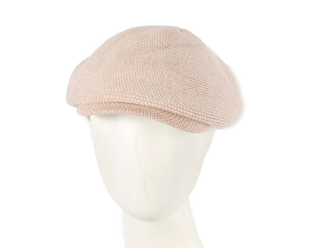 Cupids Millinery Women's Hat Beige Warm beige wool winter fashion beret by Max Alexander