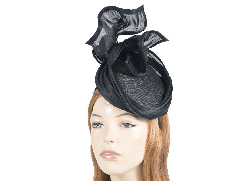 Cupids Millinery Women's Hat Black Bespoke black fascinator
