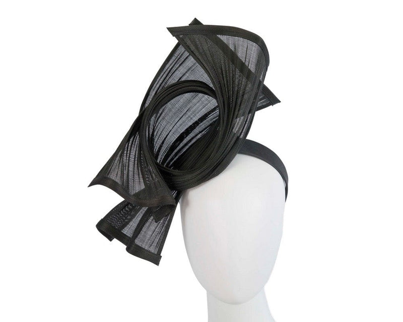 Cupids Millinery Women's Hat Black Bespoke black jinsin racing fascinator by Fillies Collection