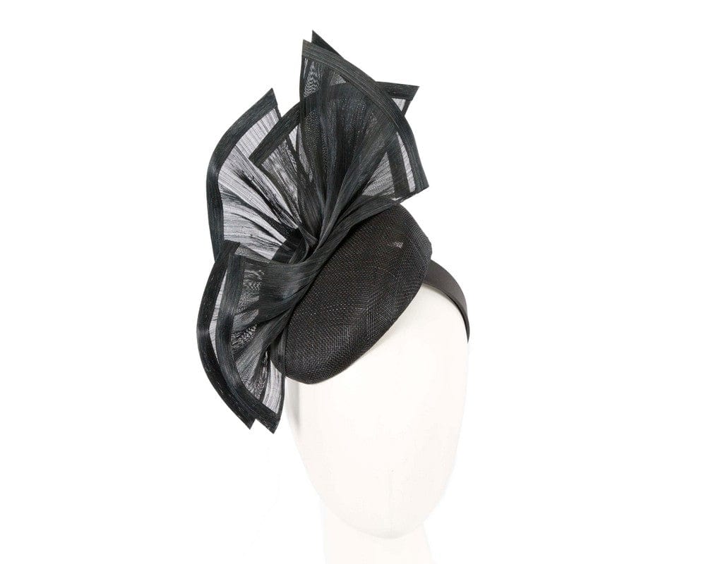 Cupids Millinery Women's Hat Black Bespoke black racing fascinator by Fillies Collection