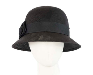Cupids Millinery Women's Hat Black Black cloche hat by Max Alexander