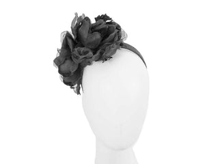 Cupids Millinery Women's Hat Black Black flower fascinator by Fillies Collection