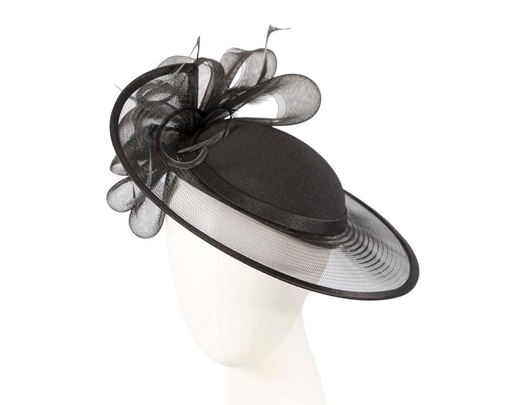 Cupids Millinery Women's Hat Black Black Mother of the Bride Wedding Hat custom made to order