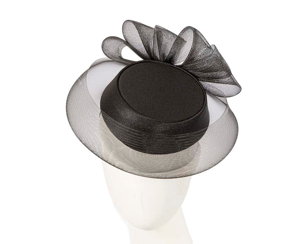 Cupids Millinery Women's Hat Black Black Pillbox Mother of the Bride custom made hat